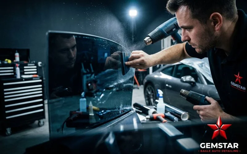 Window Tinting example work by Gemstar Eagle Auto Detailing