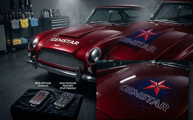 Starlight Headliner example work by Gemstar Eagle Auto Detailing