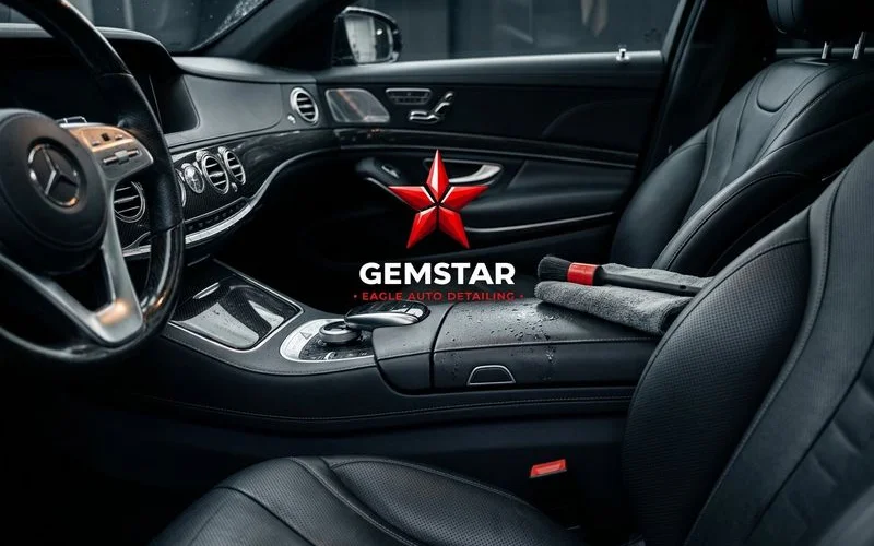 Completed interior detail with pristine dashboard and console